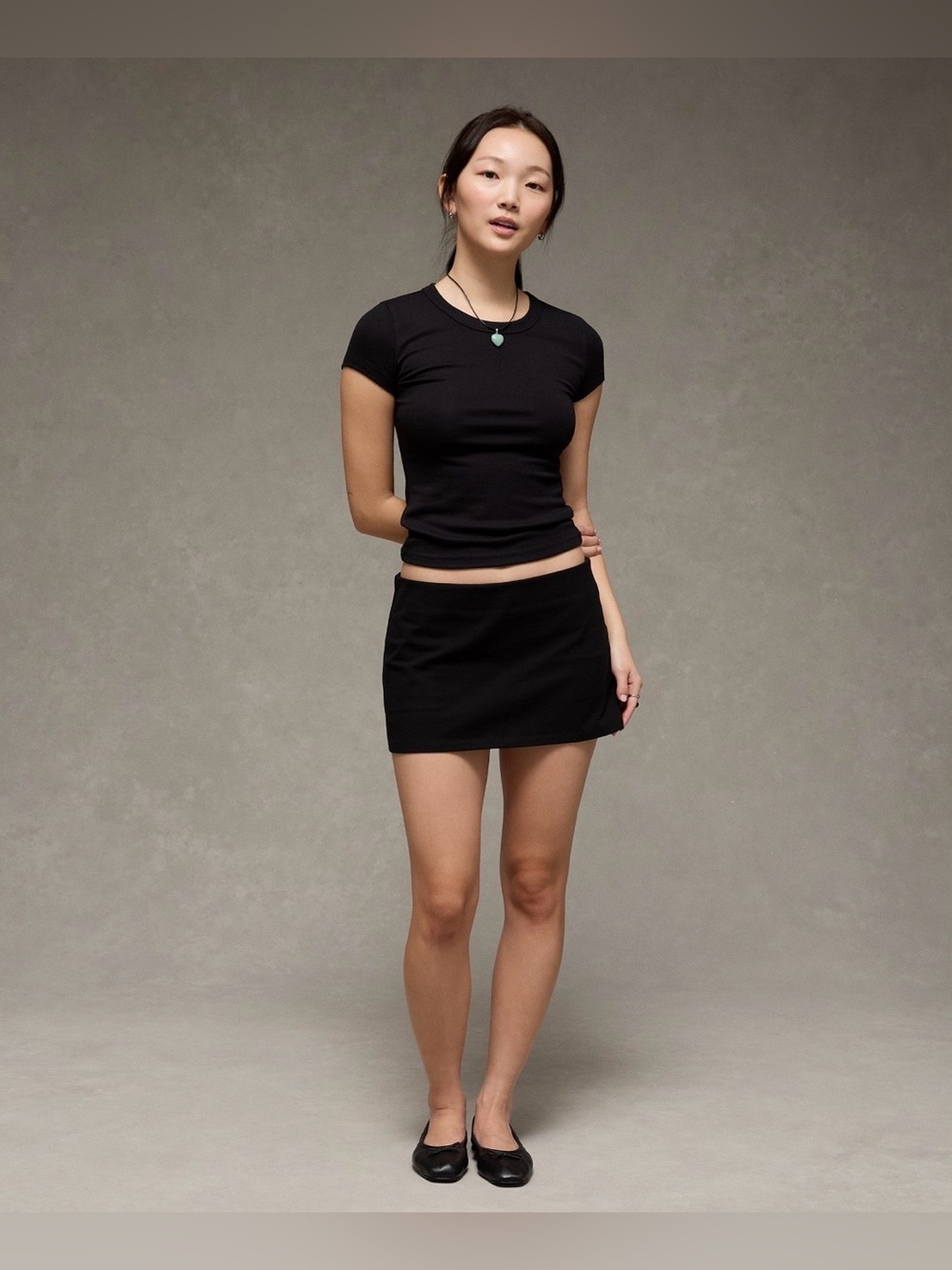 AE Low-Rise It Knit Micro Mini Skirt